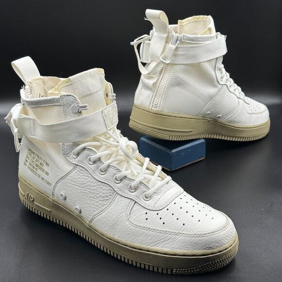 Nike SF Air Force 1 Mid 'Olive Ivory' - Picture 5 of 11